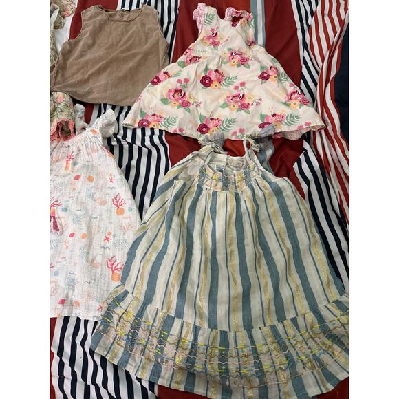 Toddler Girls bundle dresses 3T ruffle butts mudpie Gap Zara and more 6 items - Picture 2 of 7